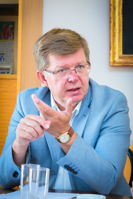 "Wir brauchen Mut statt Angst in einer sich verändernden Gesellschaft", sagt Caritas-Direktor Herbert Beiglböck. | Foto: Jori Konstantinov