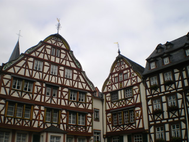 Fachwerkhäuser an der Mosel