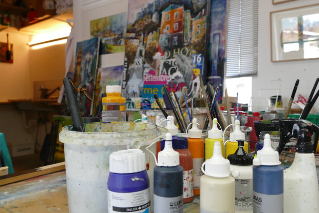 Die Galerie "ZellArt" findet sich in den Räumlichkeiten des FPCC. Hier jedoch eine Atelier-Impression. | Foto: Klaus Vorreiter