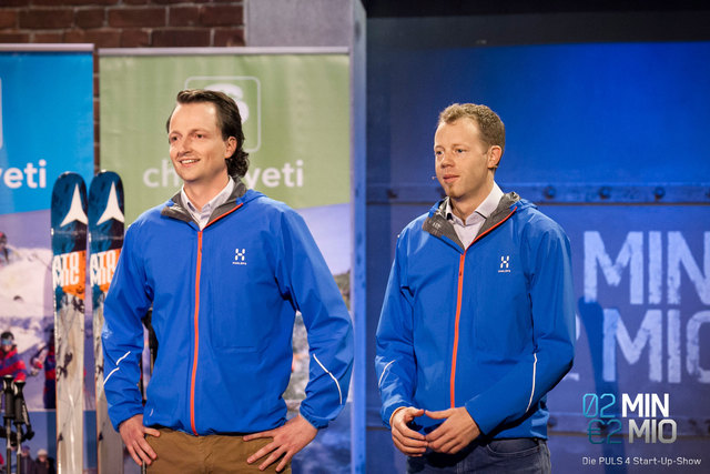 Stefan Pinggera aus Bischofshofen und Georg Reich aus St. Johann bei "2 Minuten, 2 Millionen". | Foto: Gerry Frank