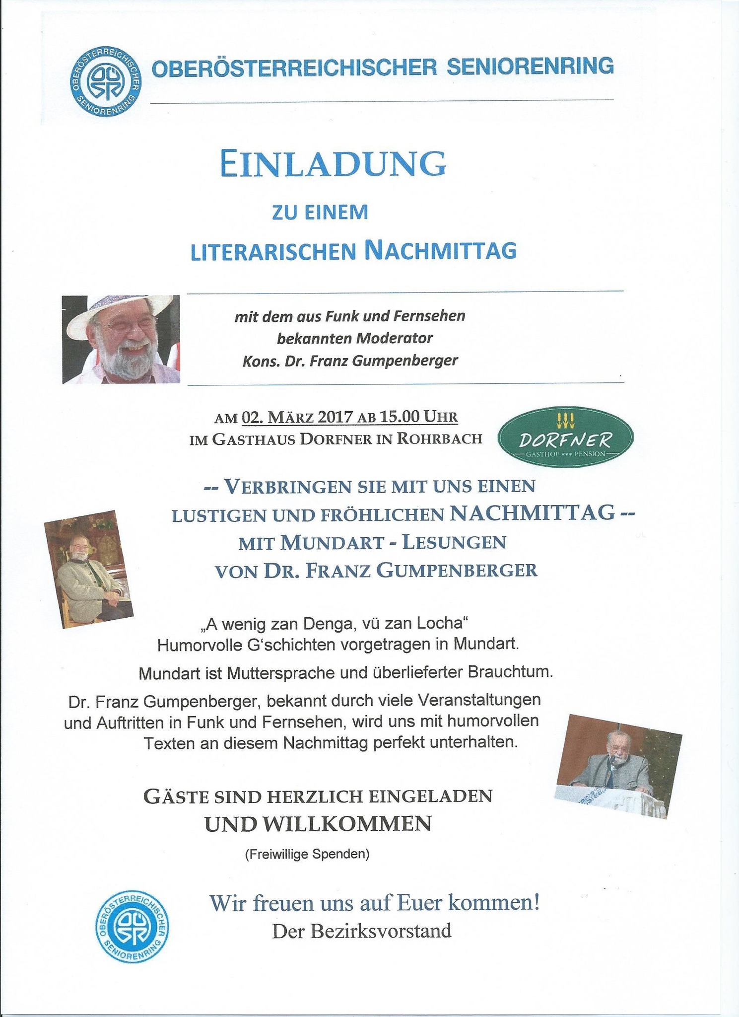 Literarischer Nachmittag Rohrbach
