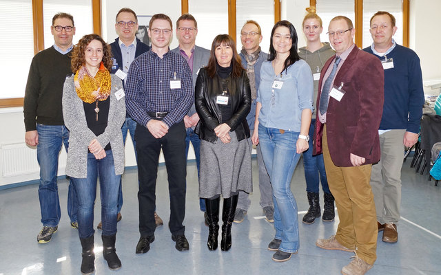 Johann Stöger (AMS Melk), Alexandra Neureiter, (Gottwald), Thomas Bugnits (Schlossrestaurant Schallaburg), Alexander Holzer (Druckerei Sandler) Jörg Wanitschek (Autohaus Wanitschek), Andrea Reisinger, (Wattaul), Gernot Hofegger (HOGE Bau), Regina Günther (Haubenberger), Katharina Kerndler, Johann Schuster (Vetropack) und Richard Müllner (BIZ Melk). | Foto: AMS Melk