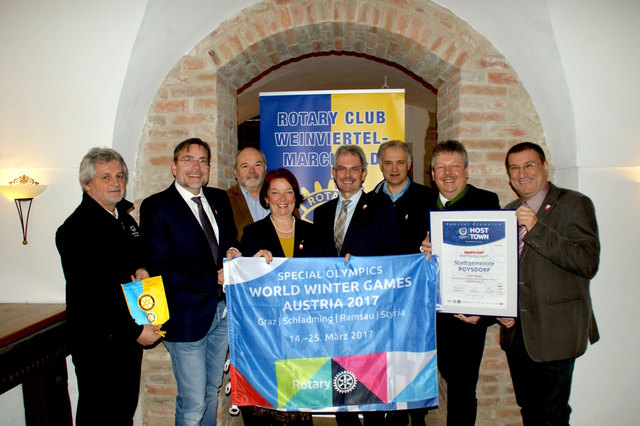Der Rotary Club Weinviertel Marchfeld kümmert sich um die Unterbringung der Athleten in Poysdorf.