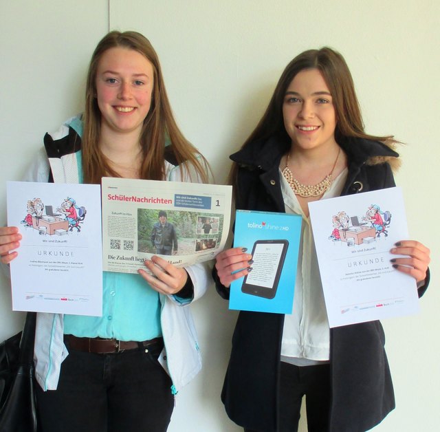 Unsere Preisträgerinnen Andrea Bläumauer und Rebekka Wailzer