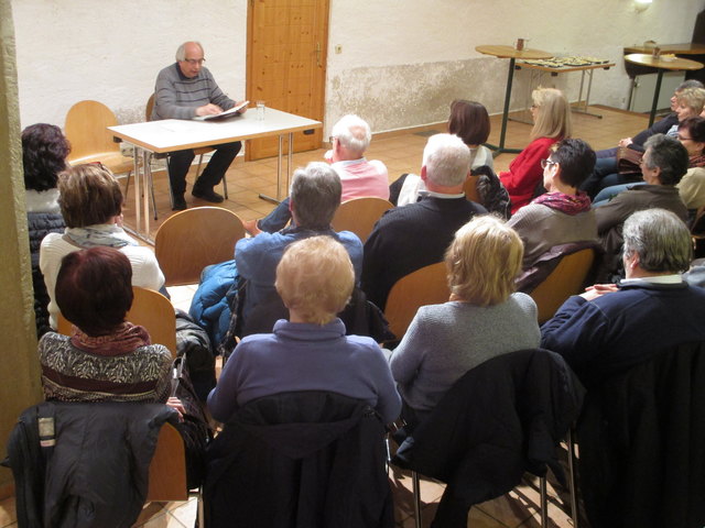 Lesung im "Gwölb" im Schüttkasten