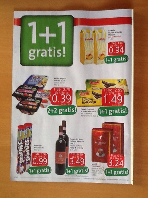 Lag heute so wie fotografiert als Werbung im Postkastl. Was ist da eine GLATTE LÜGE
