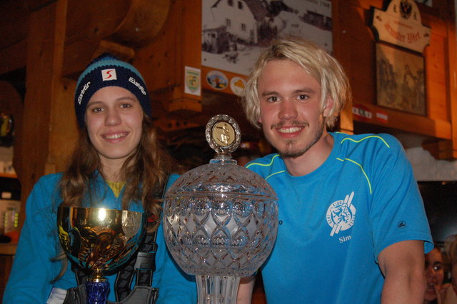 Sowohl Stadtmeister als auch Vereinsmeister: Ines und Simon Schwaiger | Foto: Schiklub Steyr