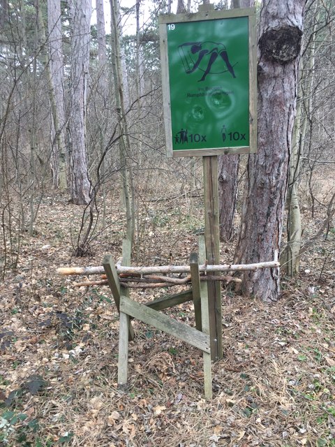 Ein wenig heruntergekommen: der Parcours beim Kindlwald.