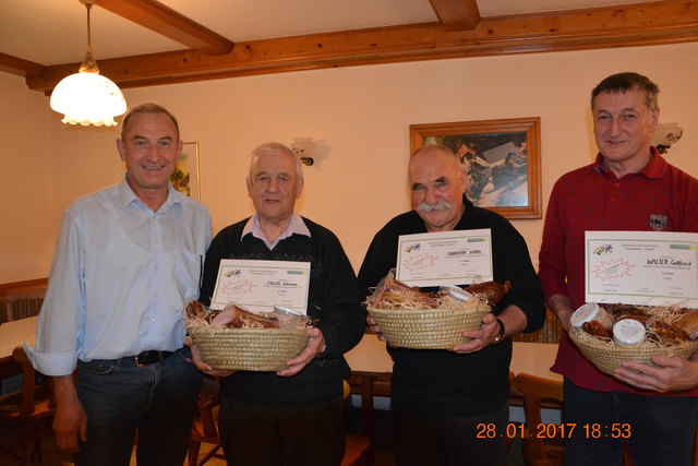 Obmann Kremser Franz, Sabathy Karl, Stelzl Hans und Walter Gottfried | Foto: KK