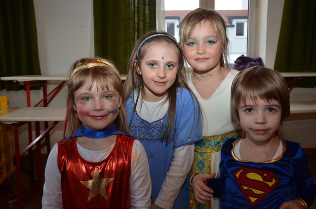 Anna, Katharina, Emilia und Luise machen überall begeistert mit!
