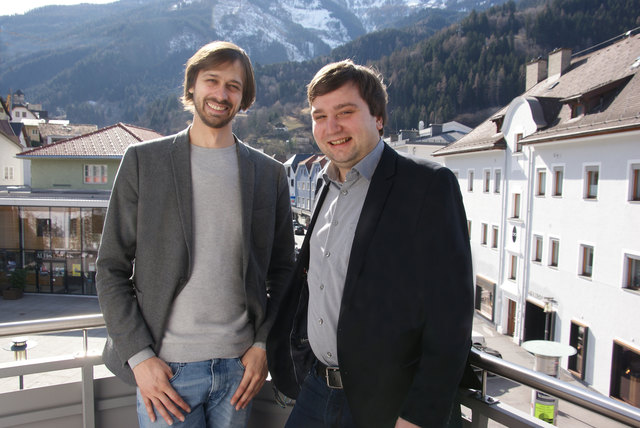 SPÖ-Bezirksvorsitzender Benedikt Lentsch (re.) und Wahlkreisgeschäftsführer Lukas Matt spüren eine Aufbruchstimmung.