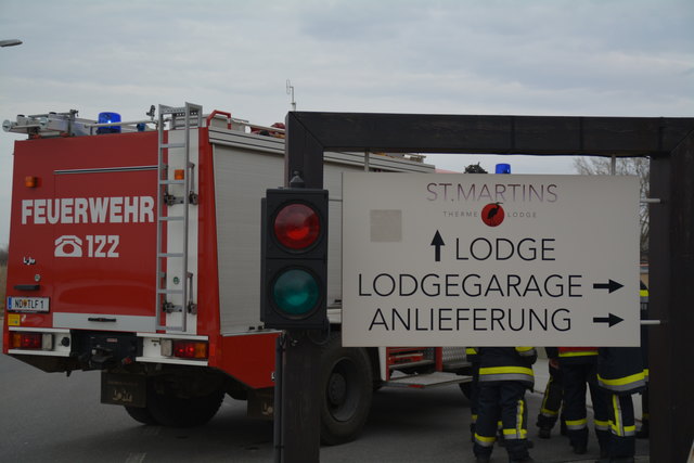 Die Feuerwehr wurde zum Brandeinsatz in die St. Martins Therme gerufen.