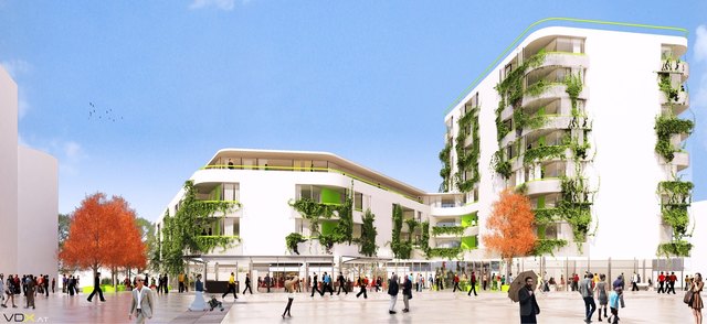 Der "grüne Markt" nach Fertigstellung im Herbst 2018. | Foto: Sandbichler Architekten