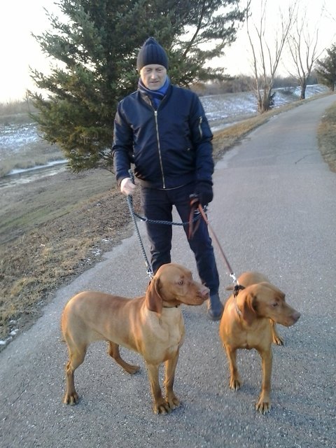 Mit Dino und Jenny an der Gr. Tulln
