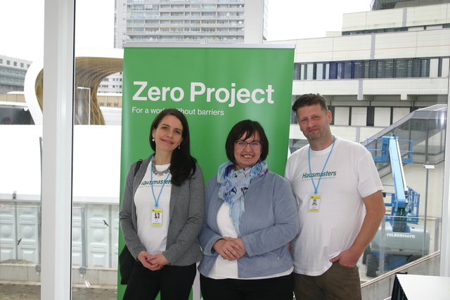 Bei der Konferenz in Wien: Karin Reder (Öffentlichkeitsarbeit Chance B), Eva Skergeth-Lopič (Geschäftsführung Chance B) und Peter Herbitschek von den Hausmasters. | Foto: Chance B