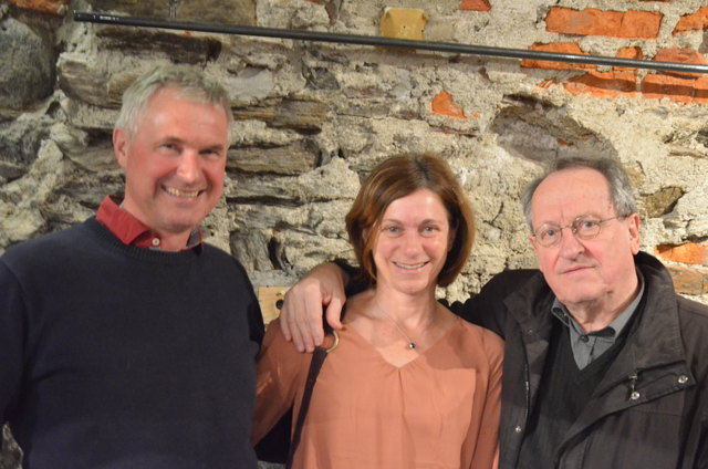 Karl Müller, Weißensee, mit den Sachsenburgern Petra Russegger und Wilfrid Kuß