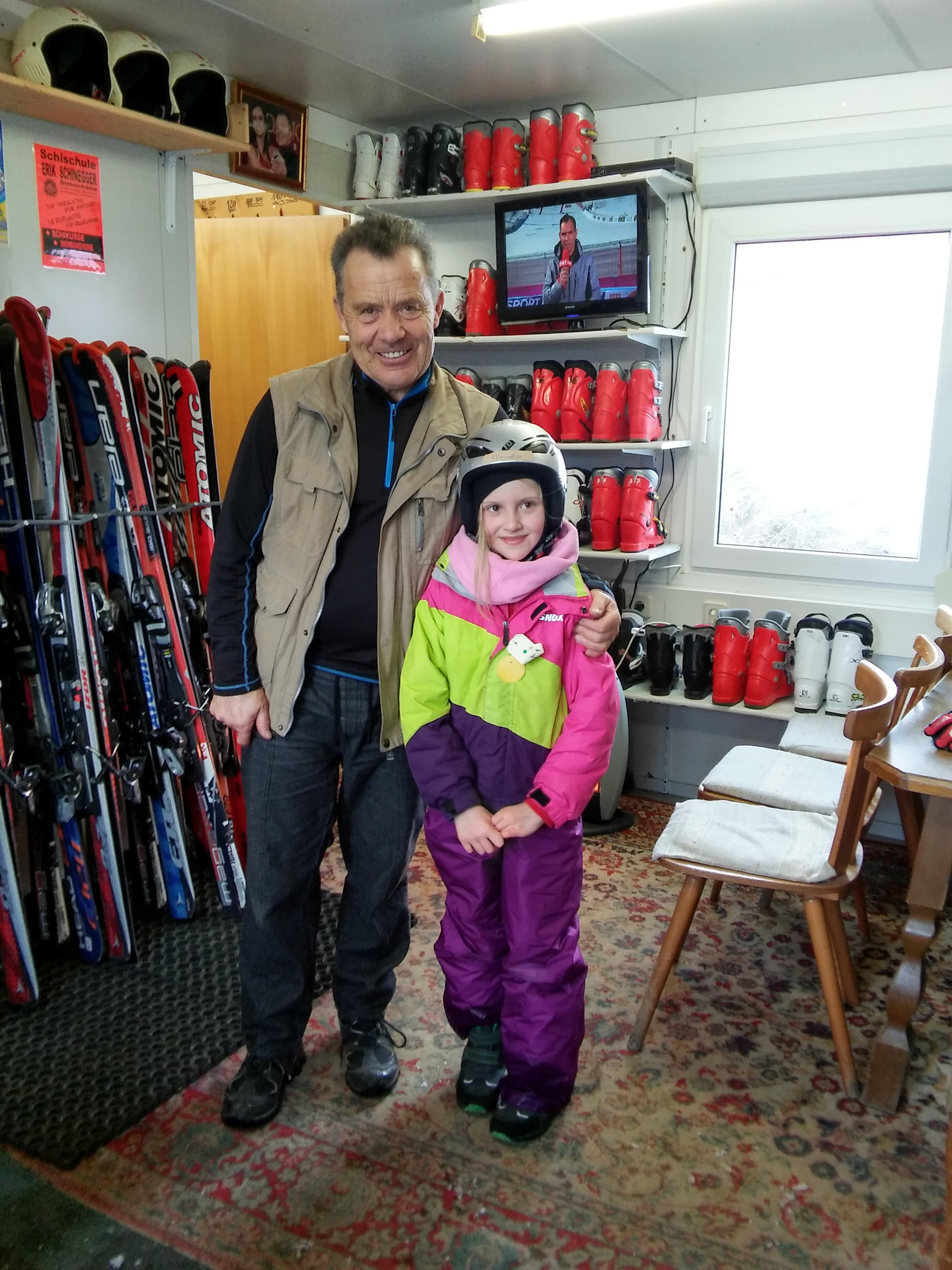 Claudia mit Erik Schinegger! Klagenfurt