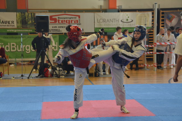 Beim Taekwondo ging es mit viel Action zur Sache.