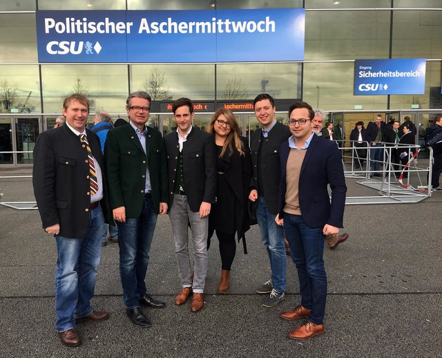 V.l.: ÖAAB-LGF Günther Ruprecht, LR Christopher Drexler, LAbg. Lukas Schnitzer, JVP-BO Michaela Lorber, Stefan Hofbauer, Rupert Reif. | Foto: ÖVP