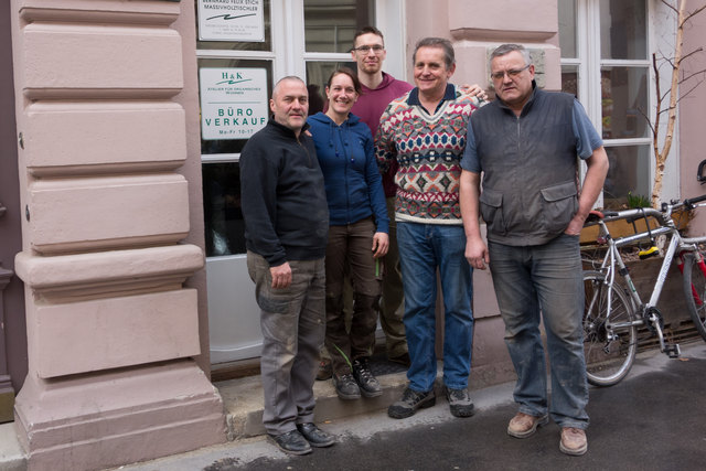 vlnr. Ludwig Wüst, Kathrin Labschütz, Bernhard Stich, Patrik Kameš und Janusz Plonka. | Foto: Miesgang