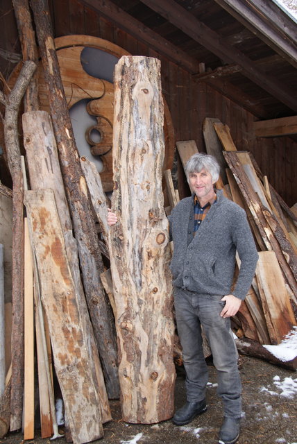 Über 50 Holzarten hat Toni Wille in seinem Lager.