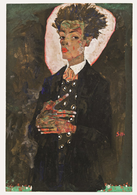 Ein Selbstbildnis von Egon Schiele aus dem Jahr 1911.