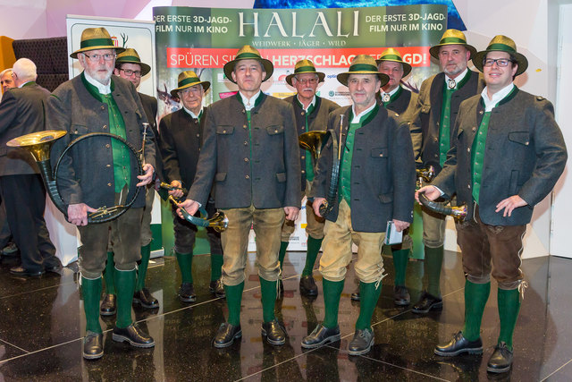 Die Jagdhornbläsergruppe aus Leonding sorgte für die musikalische Untermalung. | Foto: Cityfoto/Wilfried Skledar