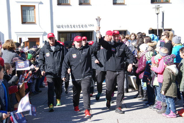 In Landeck herrschte bei der Ankunft große Begeisterung.