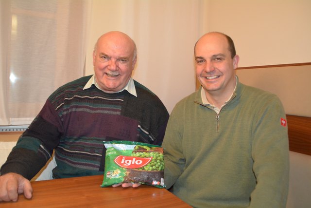 Erbsenbauern in 2. Generation: Franz und Michael Tröster aus Parbasdorf.