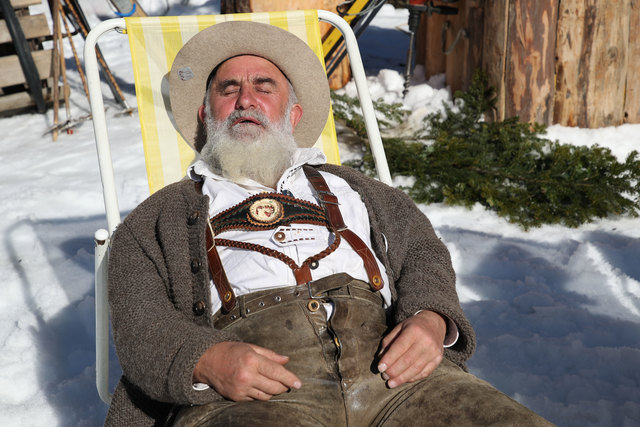 Rudolf Hinterlechner aus Embach, Nostalgieski in Wagrain Salzburg | Foto: Franz Neumayr