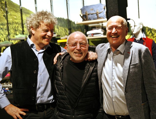 drei Imster "Fasnachtshexen" Architekt Christian Bailom, Bernhard Moser, Gerhard Gottstein