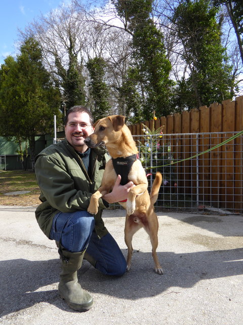 Hansi ist zu Späßchen aufgelegt.