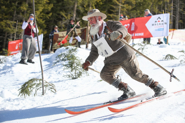 Nostalgie Ski in Wagrain bei Salzburg
Foto: Franz Neumayr     12.3.2017
Im Bild Rudolf Hinterlechner aus Embach | Foto: Franz Neumayr