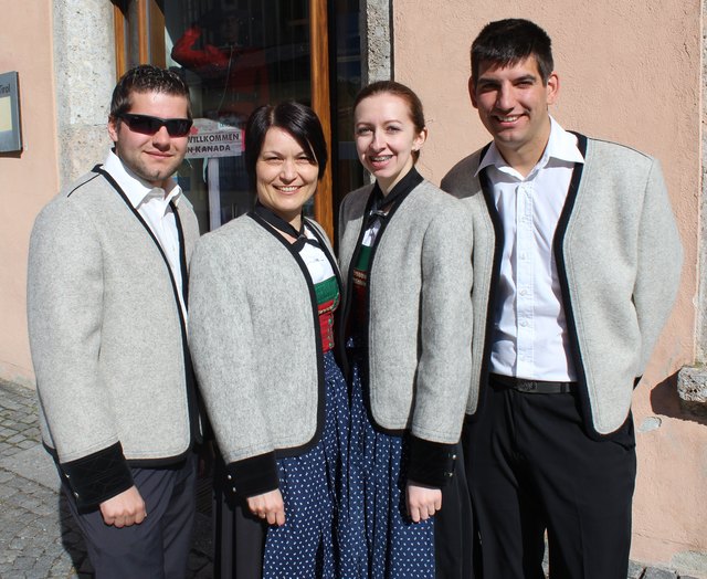 Daniel, Barbara, Sabine und Martin nahmen an der Tagung teil.