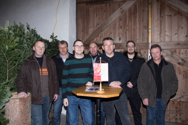 von links: Bruno FORSTER, Alfred SEITZ, Christoph GERHART, Reinhard ETZEL, Karl SCHLEINZER, Florian GARHOFER und Erhard MANG