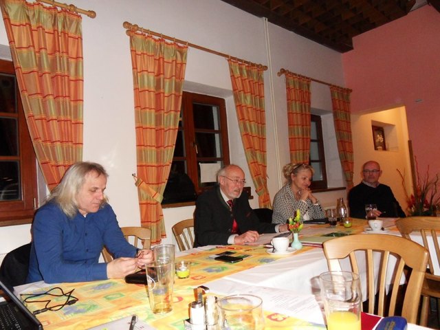 Jiri Hulka, Walter Höllhuber, Wilbrig Mitterlehner und Bernhard Hain, v. l. bei der Jahreshauptversammlung. | Foto: Foto: Süß