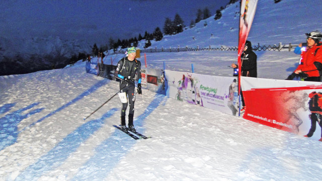 Philipp Brugger beim Zieleinlauf