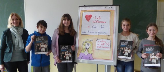 Workshop in der NMS Bad Schallerbach zum Thema "Get a Job". | Foto: NMS Bad Schallerbach