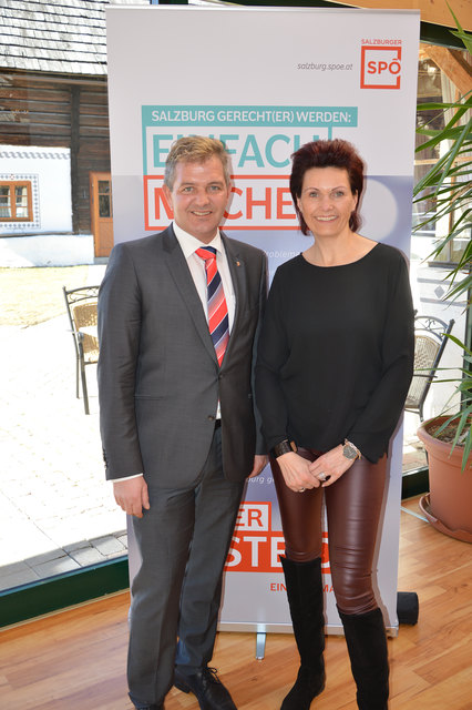 Gerd Brand und Carmen Schager-Wahlhütter. | Foto: SPÖ Lungau