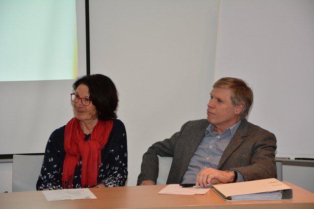 Die beiden Stellvertreter des Obmanns: Gitti Flür für den Bezirk Imst und Ernst Hornstein für den Bezirk Reutte