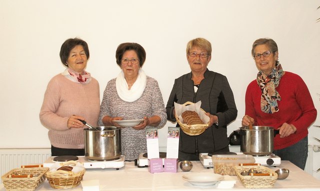 Die Mitglieder der Pfarre haben viele Suppenvariationen zubereitet | Foto: KK