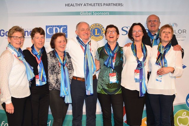 Maria Savinc, Christ Wancura, Anni Schlögl, Franz Hösele, Maria Kremser, Ilse und Franz Mostegel sowie Anna Strasser engagieren sich bei den Special Olympics. | Foto: KK