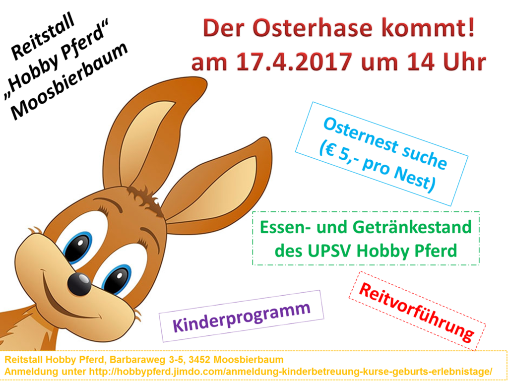 Der Osterhase Kommt In Den Reitstall Hobby Pferd Tulln