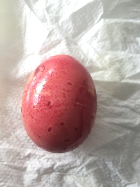 Eier färben mit Rote-Beete-Saft - das Ergebnis
