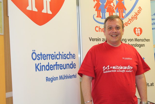 Martin Kraschowetz ist sowohl Vorsitzender der Kinderfreunde Mühlviertel als auch des Vereins "Chancengerechtigkeit". | Foto: BezirksRundschau