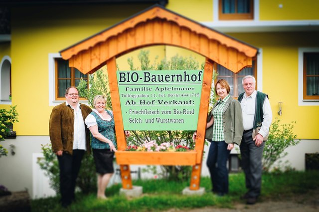 Familie Apfelmaier betreibt in St. Peter-Freienstein einen Bio Bauernhof mit Schwäbisch-Hällischen Landschweinen, Duroc Schweinen und Rindern. | Foto: Freisinger