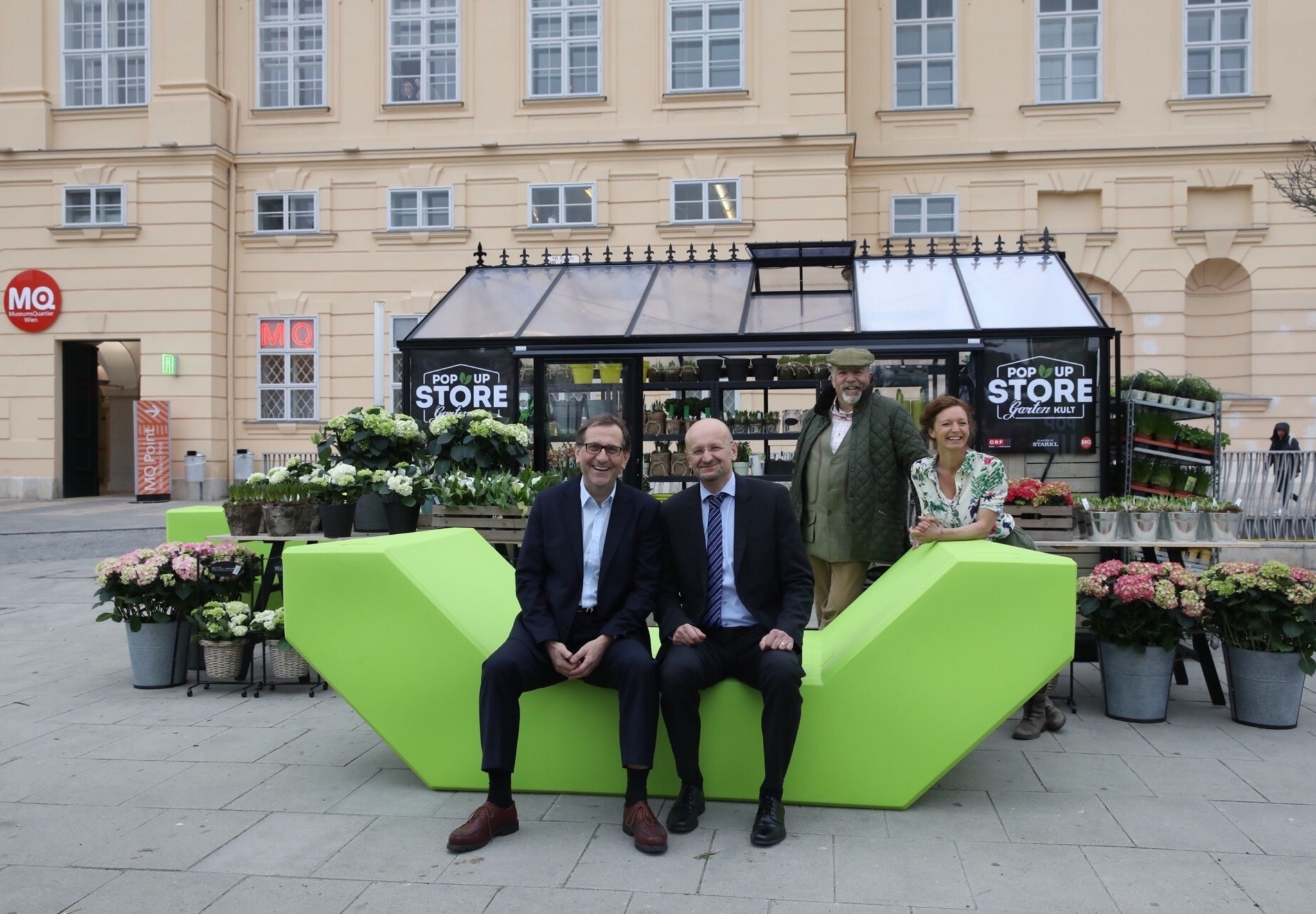 Minigolf und Garteln im MuseumsQuartier - Neubau
