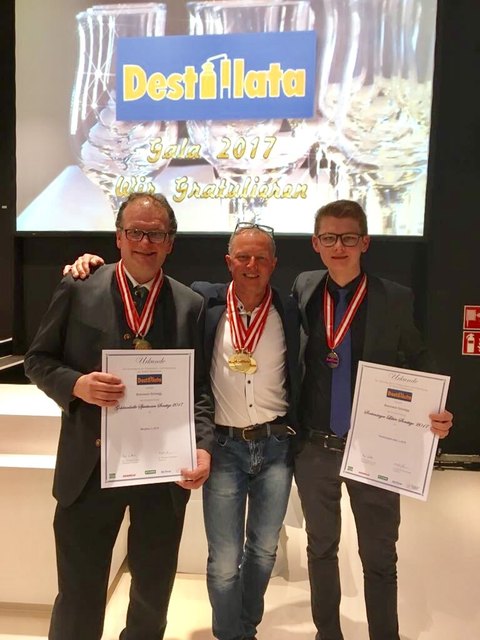 Max Gwechenberger mit Heinrich Rainer und Sohn Johannes aus Dienten. | Foto: Rainer