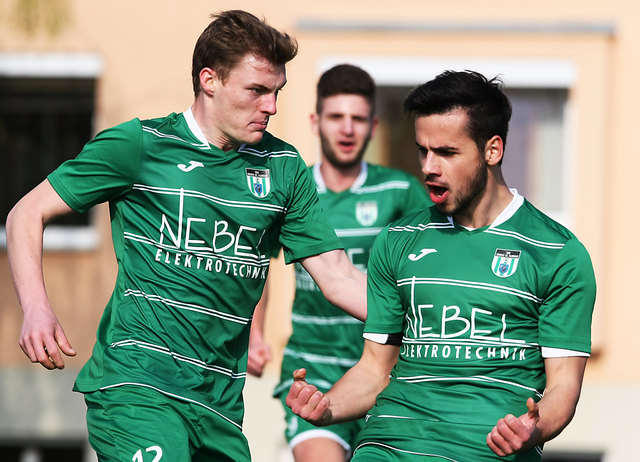 Zija Lleshi (rechts) war im Derby gegen Bad Gams bester Mann am Platz, traf zur Führung für Groß St. Florian. | Foto: Franz Krainer