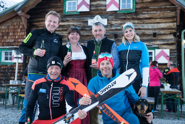 Die Stimmung bei der Südwiener Hütte war bestens.